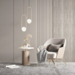 Papel de parede Texturas e linhas de painéis elegantes.