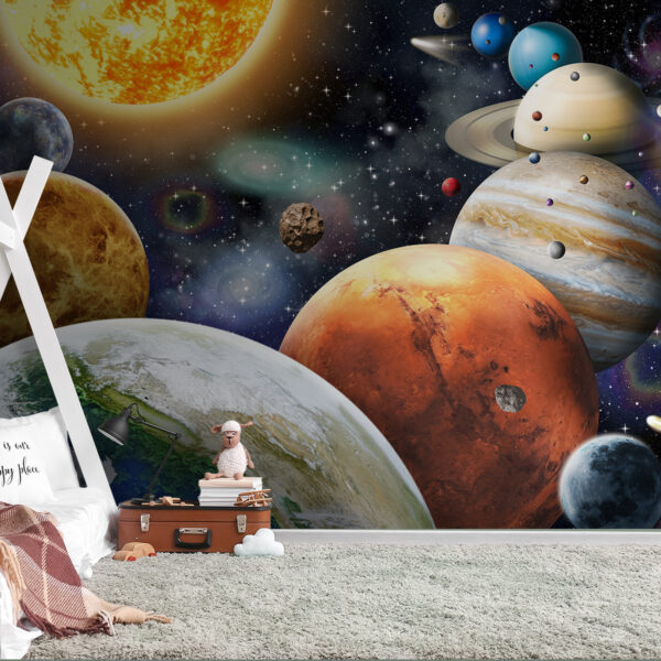 Papel de parede Papel de parede Planetas e estrelas no espaço (REF: u97422)