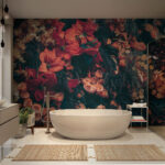 Papel de parede Flores de outono vibrantes em plena exibição.