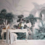 Papel de parede Paraíso tropical com uma vegetação luxuriante