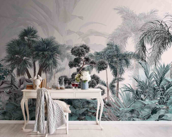 Paraíso tropical com uma vegetação luxuriante Papel de parede Paraíso tropical com uma vegetação luxuriante