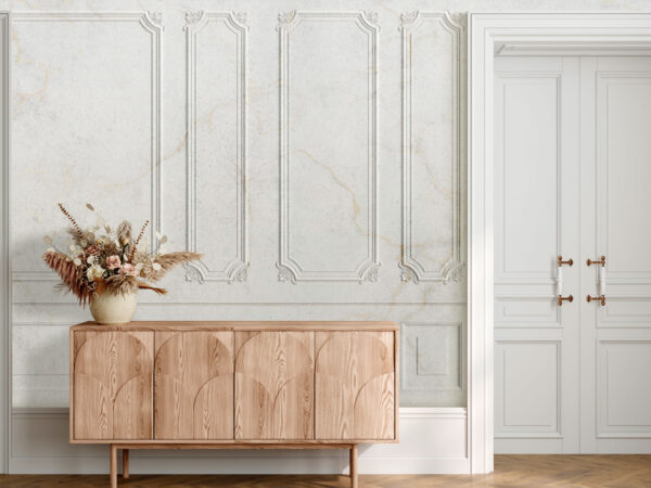Elegante pormenor de parede em mármore branco Papel de parede Elegante pormenor de parede em mármore branco