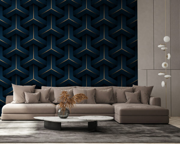 Design elegante com padrão geométrico Papel de parede Design elegante com padrão geométrico