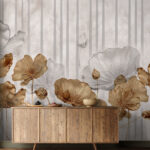 Papel de parede Papel de parede com flores