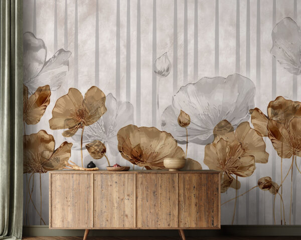 Papel de parede com flores Papel de parede Papel de parede com flores