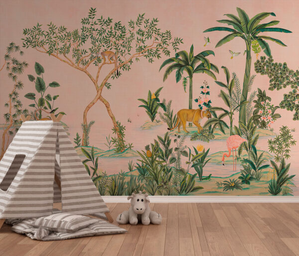 Pintura de um cão Papel de parede Pintura de um cão