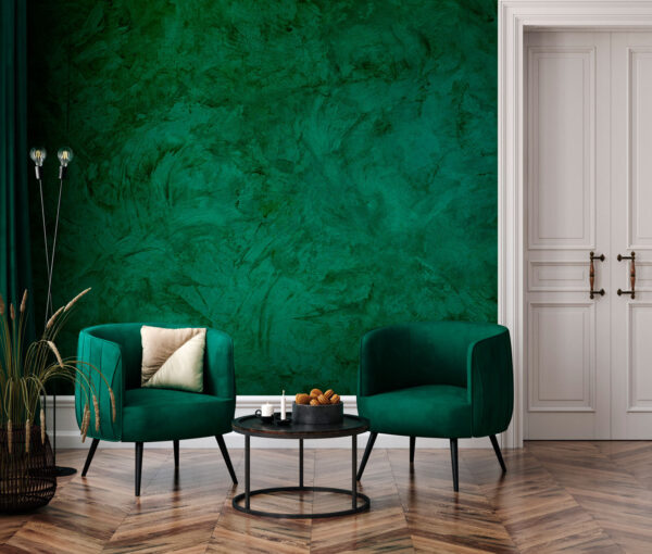 Parede verde com riscas pretas Papel de parede Parede verde com riscas pretas