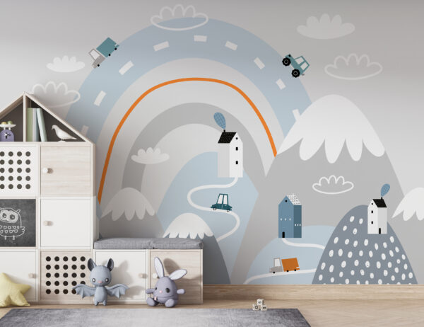 Casa na montanha Papel de parede Casa na montanha