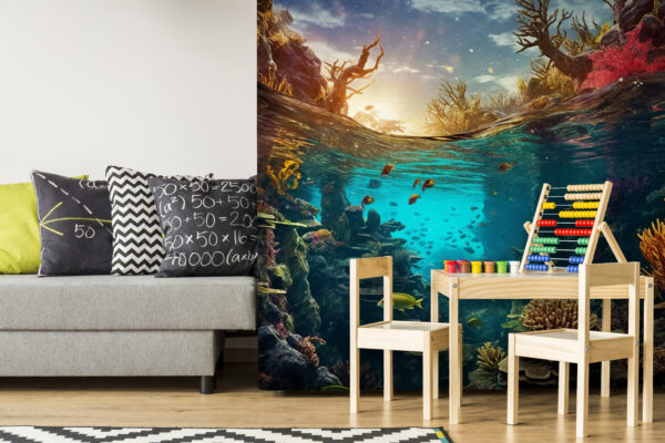 Paraíso subaquático com corais vibrantes Papel de parede Paraíso subaquático com corais vibrantes
