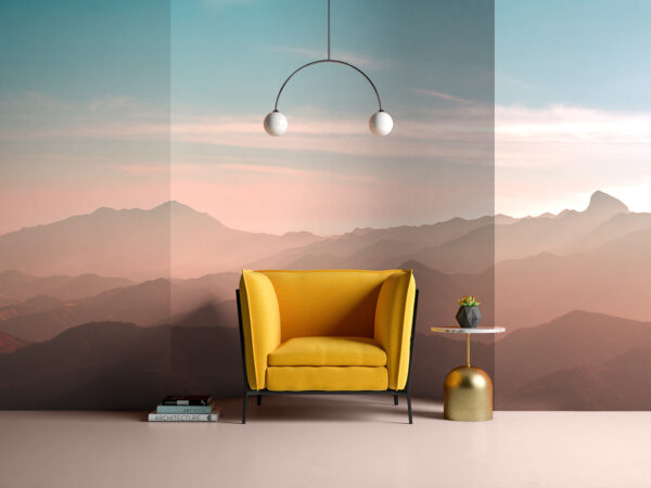 Papel de parede Cordilheira com céu azul e nuvens (REF: u94665) Papel de parede Papel de parede Cordilheira com céu azul e nuvens (REF: u94665)