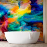Papel de parede Cores vibrantes e rodopiantes criam magia.