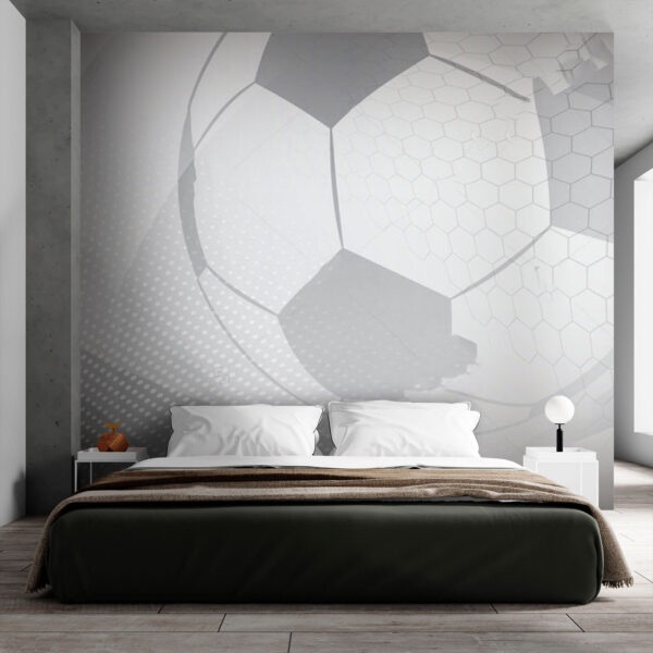Papel de parede Padrão geométrico de futebol em tons de cinzento (REF: u72781) Papel de parede Papel de parede Padrão geométrico de futebol em tons de cinzento (REF: u72781)
