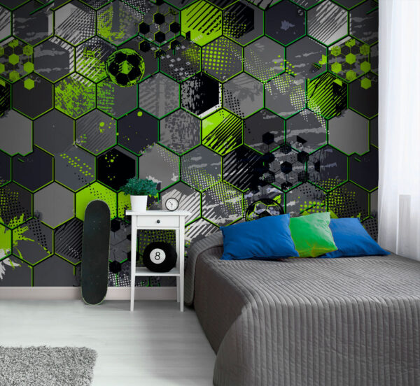 Padrões geométricos com realces vivos Papel de parede Padrões geométricos com realces vivos