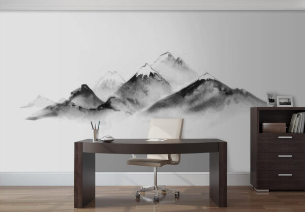 Papel de parede Cordilheira com neve (REF: u71875) Papel de parede Papel de parede Cordilheira com neve (REF: u71875)