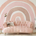 Papel de parede Arco pastel em estilo aguarela.