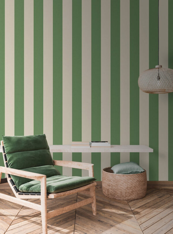 Fundo às riscas verdes e brancas Papel de parede Fundo às riscas verdes e brancas