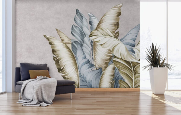 Elementos de design de folhas inspirados na natureza Papel de parede Elementos de design de folhas inspirados na natureza