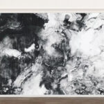 Papel de parede Pintura a preto e branco