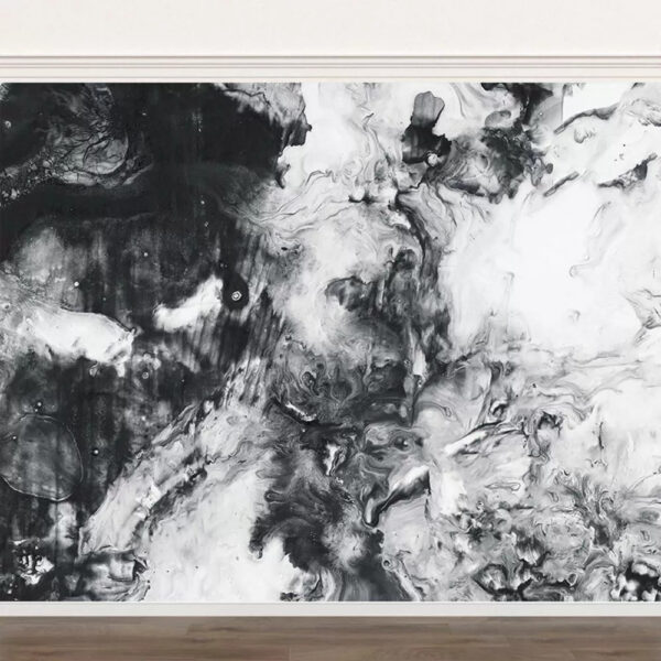 Pintura a preto e branco Papel de parede Pintura a preto e branco