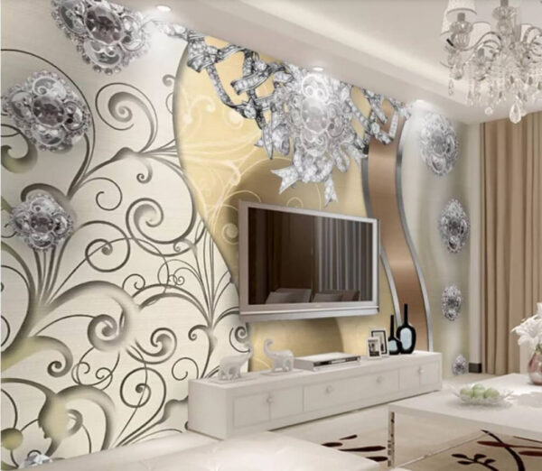 Design elegante com pormenores intrincados Papel de parede Design elegante com pormenores intrincados