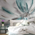 Papel de parede Elegância floral em tons suaves