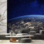 Papel de parede Vista da Terra a partir do espaço