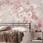 Papel de parede Flores delicadas em tons suaves.