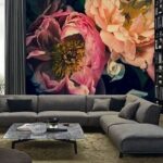 Papel de parede Flores delicadas em tons suaves