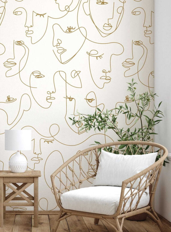 Círculo amarelo com um fundo branco Papel de parede Círculo amarelo com um fundo branco