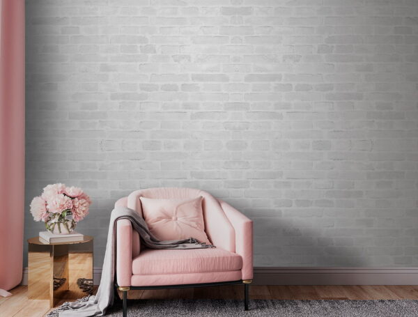 Parede de tijolo branco com muitos tijolos rectangulares Papel de parede Parede de tijolo branco com muitos tijolos rectangulares