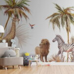 Papel de parede Aguarela de uma zebra