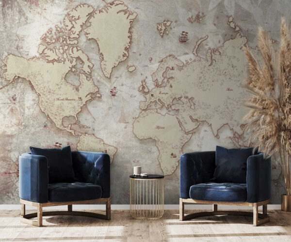 Papel de parede Mapa da América do Sul