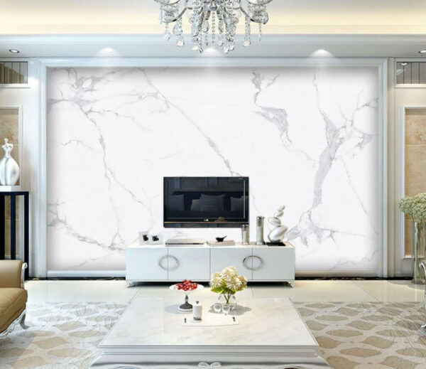Padrão de mármore branco com veios Papel de parede Padrão de mármore branco com veios