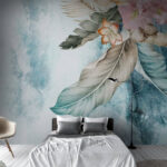 Papel de parede Elegância floral num cenário sereno