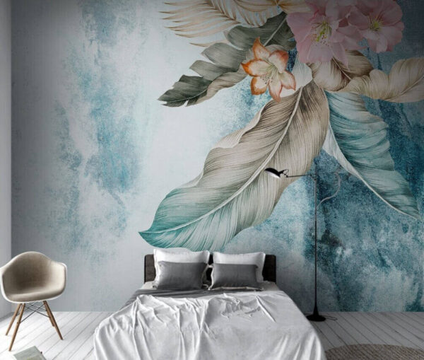 Elegância floral num cenário sereno Papel de parede Elegância floral num cenário sereno
