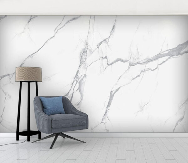 Papel de parede Mármore branco com veios cinzentos (REF: u42049) Papel de parede Papel de parede Mármore branco com veios cinzentos (REF: u42049)