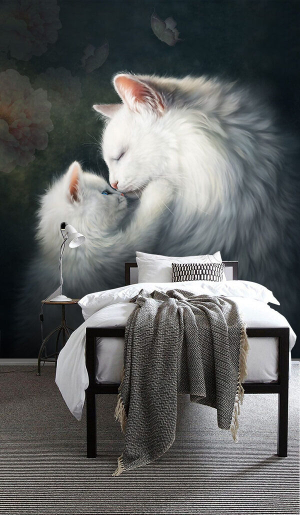 O afeto felino no seu melhor Papel de parede O afeto felino no seu melhor