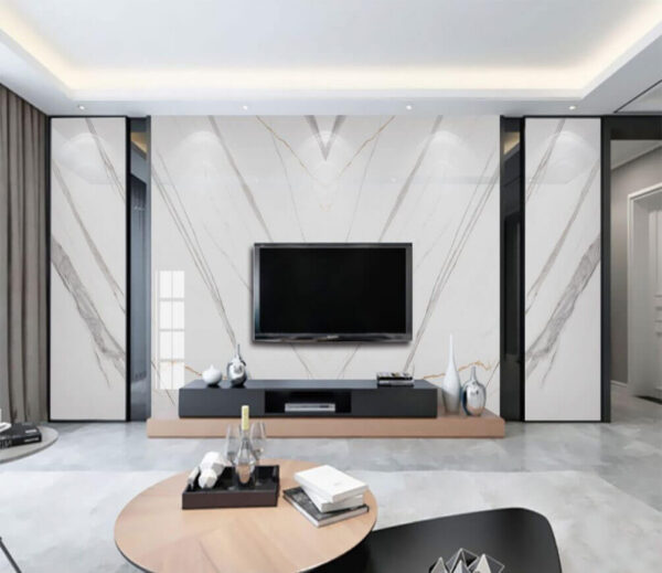 Design elegante em mármore com linhas subtis Papel de parede Design elegante em mármore com linhas subtis