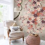Papel de parede Árvore com flores
