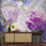Papel de parede Flores delicadas em tons suaves