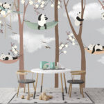Papel de parede Desenho animado de um panda
