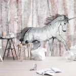 Papel de parede Desenho de um cavalo