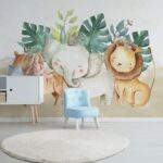 Papel de parede Grupo de animais com coroas