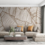 Papel de parede Elegância natural em padrões pormenorizados