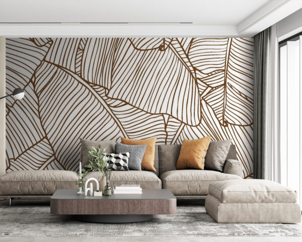Elegância natural em padrões pormenorizados Papel de parede Elegância natural em padrões pormenorizados