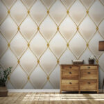 Papel de parede Textura de tecido elegante com padrão de diamante