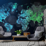 Papel de parede Mapa do mundo