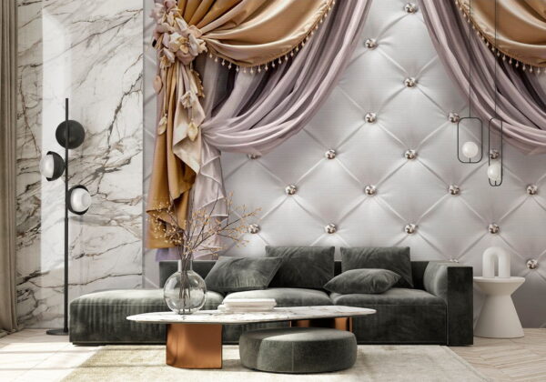 Cortinas elegantes e tecidos decorativos Papel de parede Cortinas elegantes e tecidos decorativos