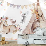 Papel de parede Guaxinim com um arco