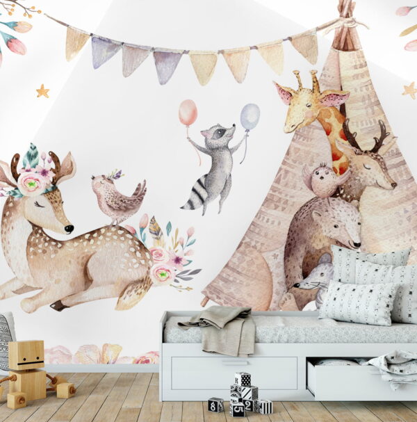 Guaxinim com um arco Papel de parede Guaxinim com um arco